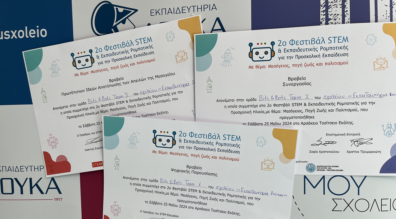 2o Φεστιβάλ STEM & Εκπαιδευτικής Ρομποτικής για την Προσχολική Εκπαίδευση: Μικροί Μαθητές· Μεγάλα Βραβεία