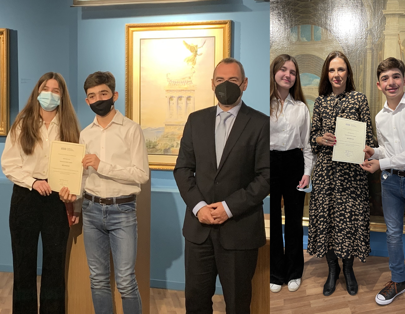 Βράβευση στο Μουσείο Φιλελληνισμού για τον Πανελλήνιο Μαθητικό Διαγωνισμό
