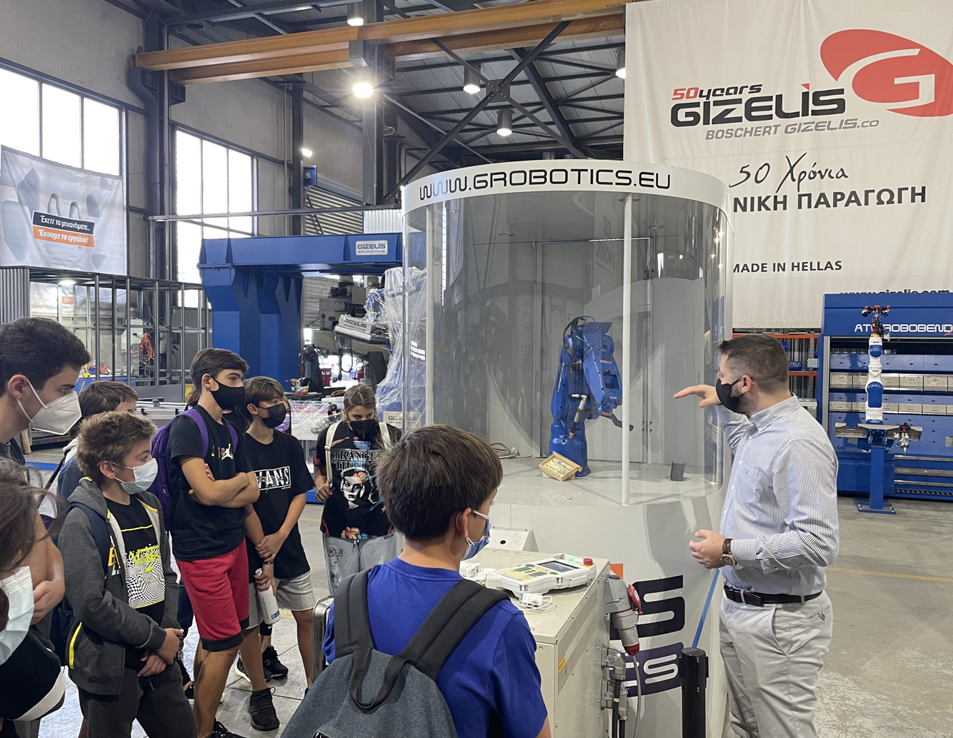 Εργαστήριο της Ομάδας Ρομποτικής στην Gizelis Robotics