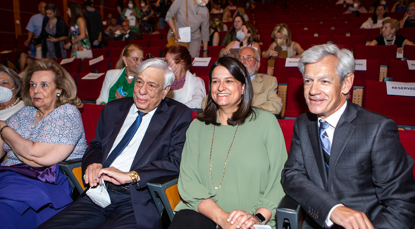 Παρουσία της Υπ. Παιδείας & Θρησκευμάτων Νίκης Κεραμέως & του Υφυπουργού Αθλητισμού Λευτέρη Αυγενάκη,  η Ονοματοδοσία του Θεάτρου και τα Αποκαλυπτήρια της προτομής του Ιωάννη Φ. Δούκα