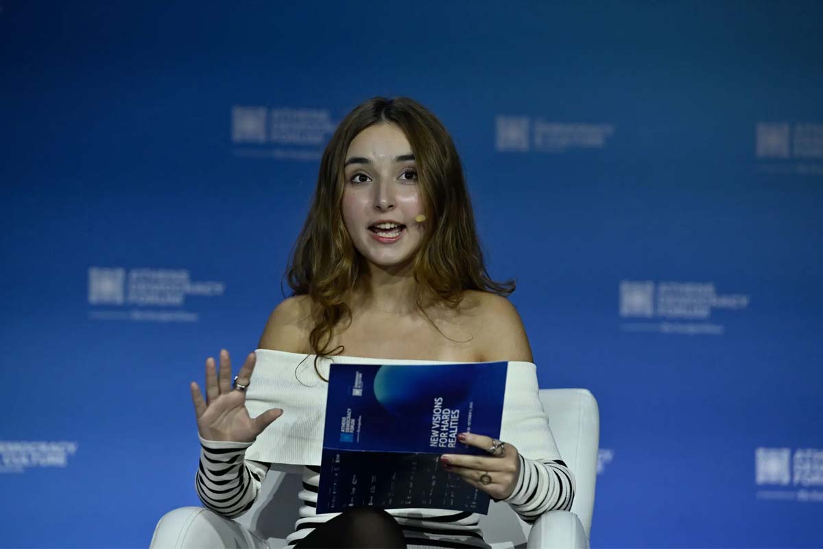Η μαθήτριά μας, Ανατολή Μαρκουλάκη στο Athens Democracy Forum 2025 & στους New York Times